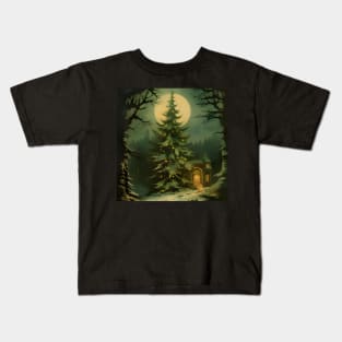 Vintage Hold To Light Christmas Tree Kids T-Shirt